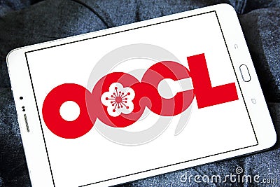 OOCL container shipping logo Editorial Stock Photo