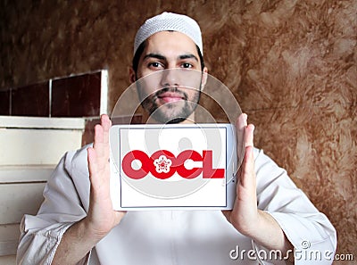 OOCL container shipping logo Editorial Stock Photo