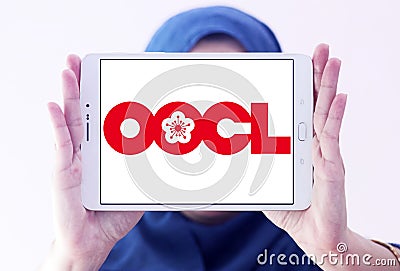 OOCL container shipping logo Editorial Stock Photo