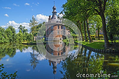 Ooidonk Castle in Summer, Belgium Stock Photo