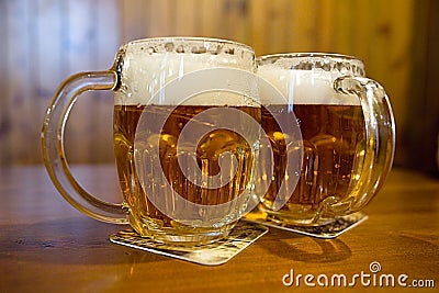 Ooriginal Czech Pilsner beer Stock Photo