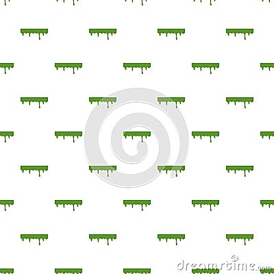 Oozing slime isolated on white background Vector Illustration