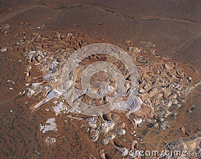 Opal mining. Stock Photo