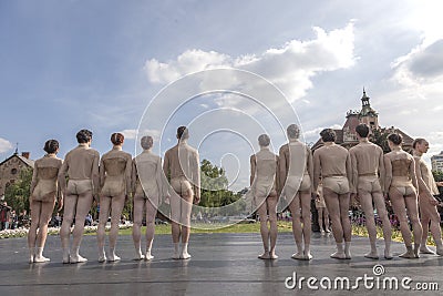 Open air ballet performance Editorial Stock Photo