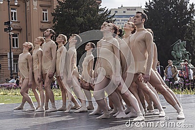Open air ballet performance Editorial Stock Photo