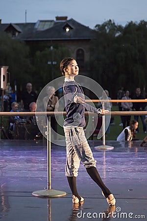 Open air ballet performance Editorial Stock Photo