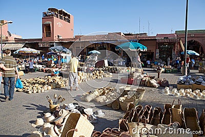 Open air market place Editorial Stock Photo
