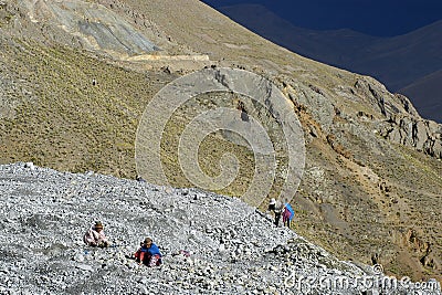 colorful Andes mountains of Bolivia Editorial Stock Photo