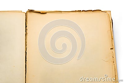 Open ancient book Stock Photo