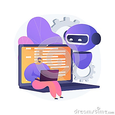 Open automation architecture abstract concept vector illustration Vector Illustration
