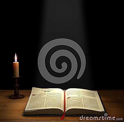 Open Bible Stock Photo