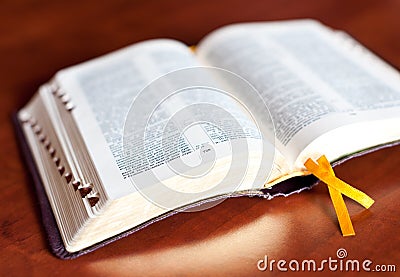 Open bible Stock Photo