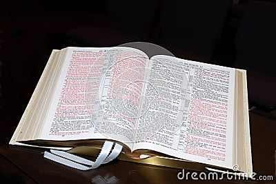 Open Bible Stock Photo