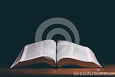 Open bible Stock Photo