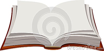 Open Book Vector Illustration