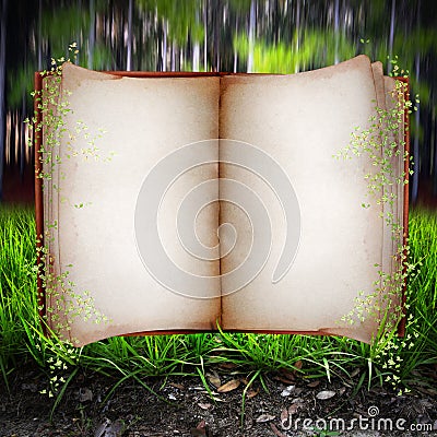 Open book Stock Photo