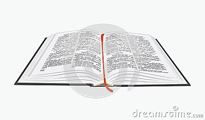 Open book. Vector Illustration