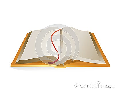 Open Book Vector Illustration