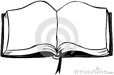 Open Book Vector Illustration