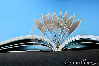 Fan open book Stock Photo