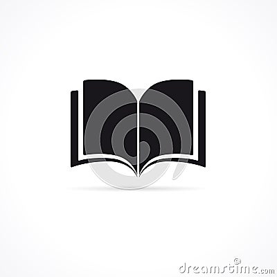 Book open icon for web design or digital education Vector Illustration