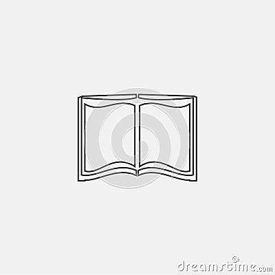 open book icon Stock Photo