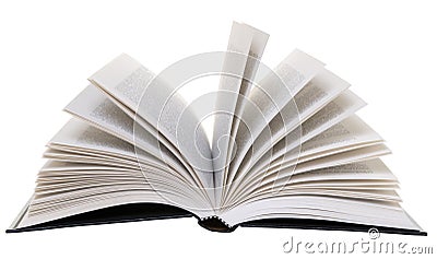 Open Book Isolated Stock Photo