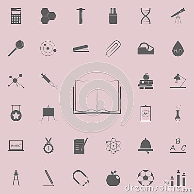 open book logo icon. Education icons universal set for web and mobile Stock Photo