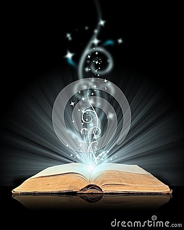 Open Book Magic Royalty Free Stock Photos - Image: 7557198