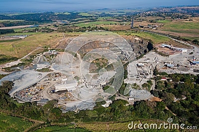 Open Cast Stone Quarry Editorial Stock Photo