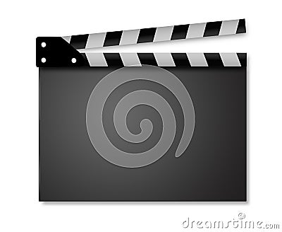 Open Clapperboard Stock Photo