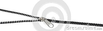 Open-close zipper Stock Photo