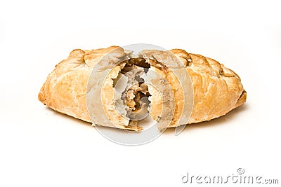 Open Cornish pasty Stock Photo