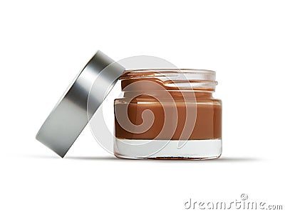 Open Cosmetic Cream Bottle Stock Photo