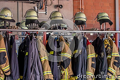 Open day of german firefighters in Bayreuth (Bavaria) Editorial Stock Photo