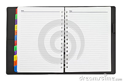 Open Diary Stock Photo