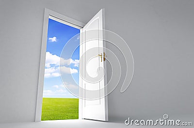 Open door Stock Photo