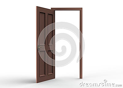 Open Door Stock Photo