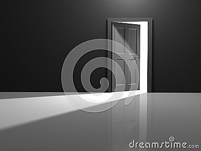 Open door Stock Photo