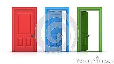 Open the door Stock Photo