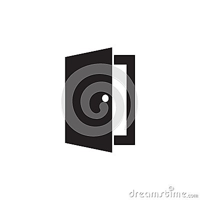 Open door icon vector illustration Vector Illustration