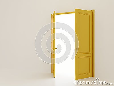 Open doors Stock Photo