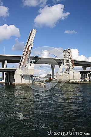 Open Drawbridge 2 Stock Photo