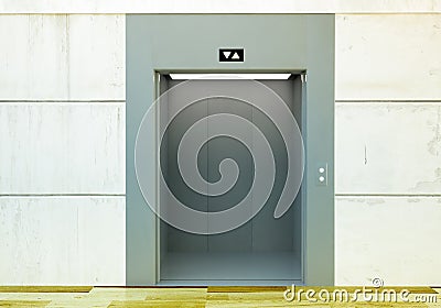 open elevator mockup Stock Photo