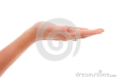 Open empty hand Stock Photo