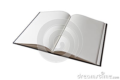 Open empty notebook Stock Photo