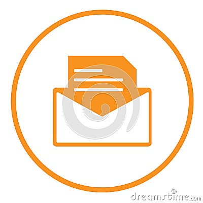 Open envelope Vector Illustration