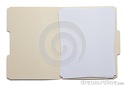 Open Folder Stock Photo