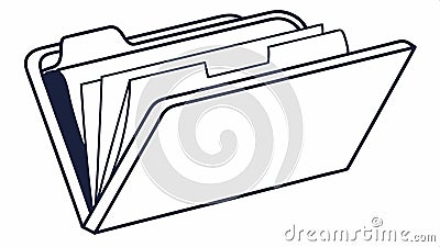 Open folder icon, file access symbol graphic vector design Generative AI Vector Illustration