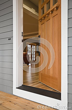 Open Front Door Of A Home Royalty Free Stock Photo Image Open Front Door Of A Home Royalty Free Stock Photo Image